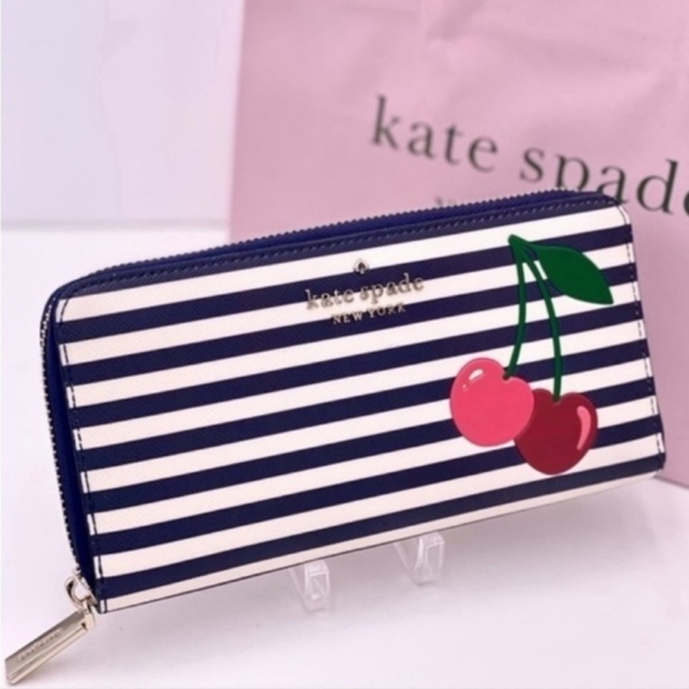 Kate Spade Large Continental Wallet
With Cherry